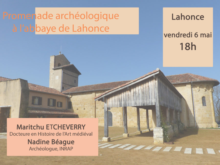 Visite de l’abbaye de Lahonce avec Maritchu Etcheverry et Nadine Béague